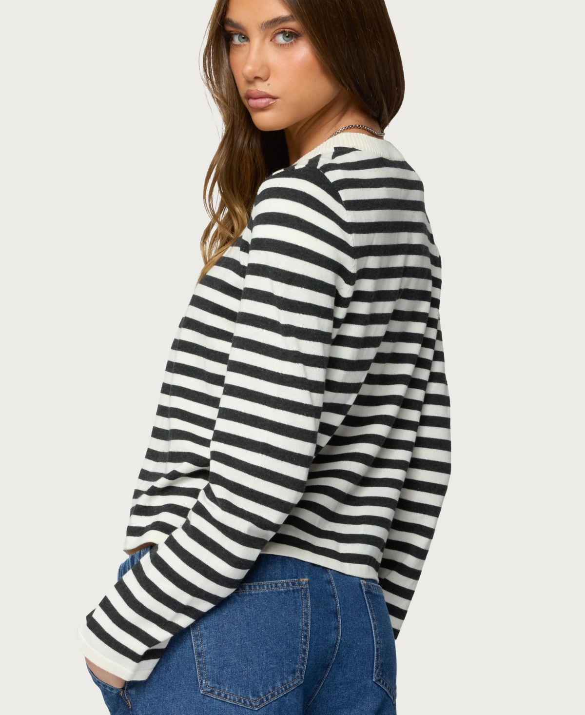 Edikted Women's Jenie Split Front Knit Cardigan