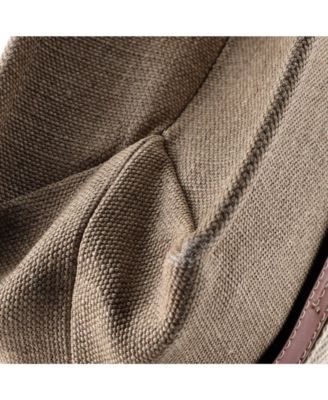 Medium Woody Tote Canvas with Leather