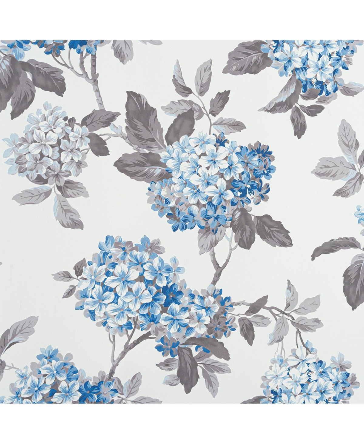 Olivia Gray 100% Polyester 200 Gsm Hydrangea Printed Blackout Grommet Curtain Panel 54" x 84