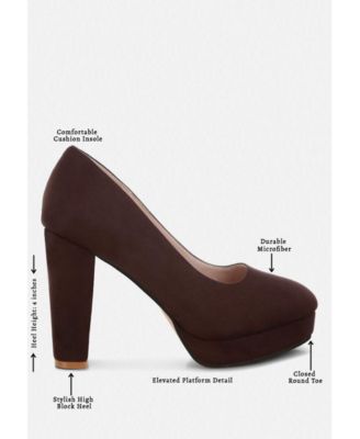 Womens Olanta Block Heel Pumps