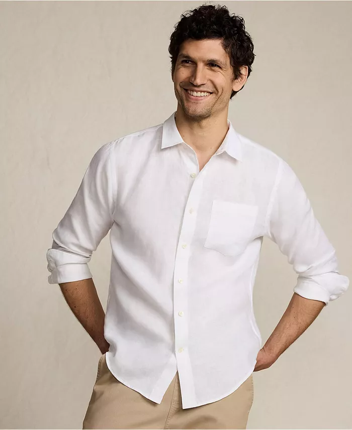 Men's Long Sleeve Linen Shirt - thumbnail 4