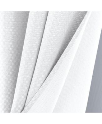 100% Polyester 250 GSM Basket Weave Ian Luxury Jacquard Blackout Grommet Curtain Panel 54" x 90"