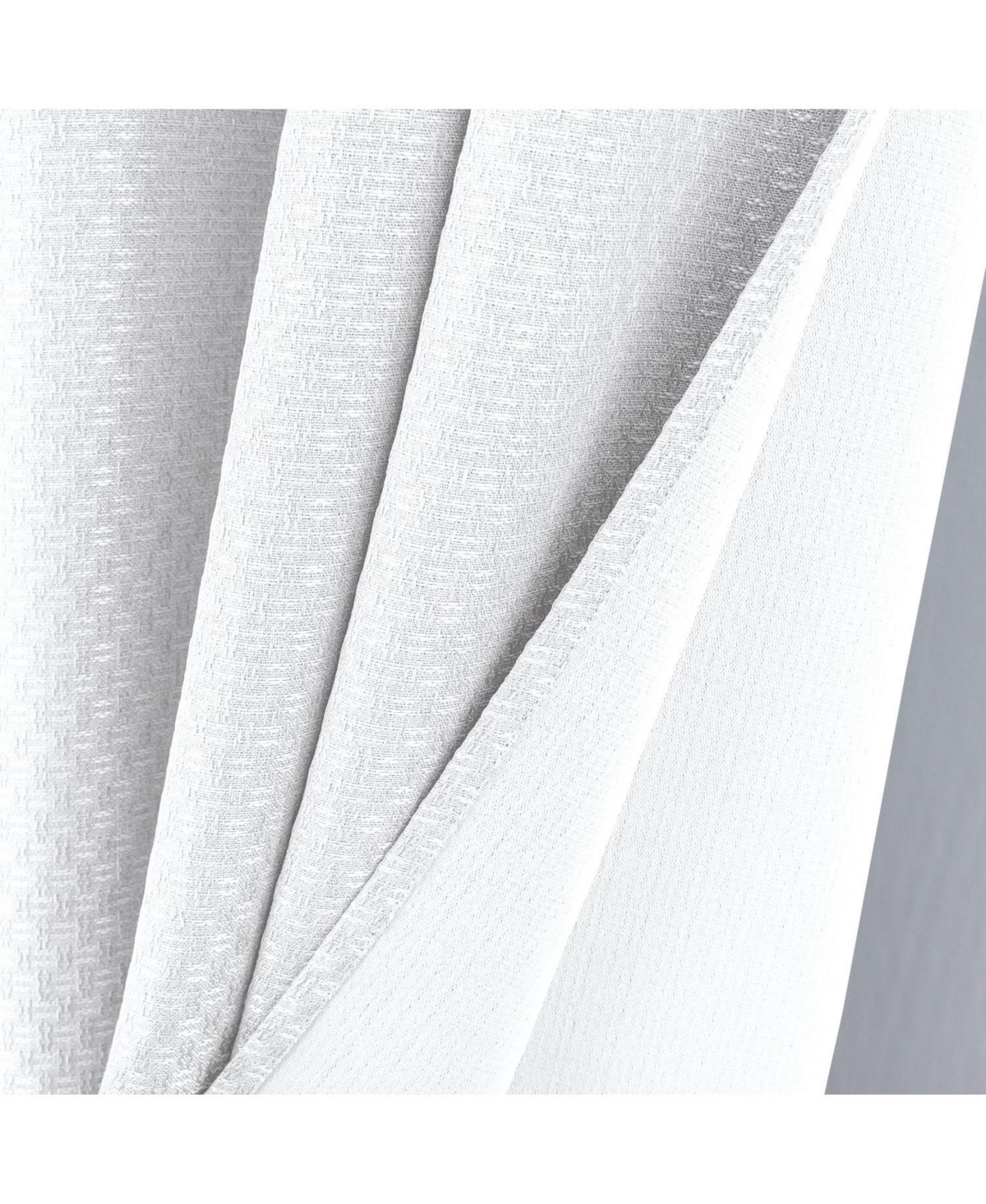 Olivia Gray 100% Polyester 250 Gsm Basket Weave Ian Luxury Jacquard Blackout Grommet Curtain Panel 54" x 90"