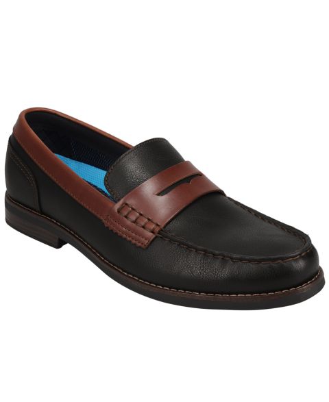 Мужские туфли Dockers Pembroke Slip-On Penny, цвет: Чёрный / Коричневый