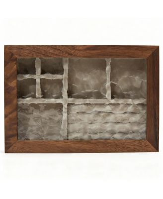 Handcrafted Cherry Wood Jewelry Box with Glass Lid