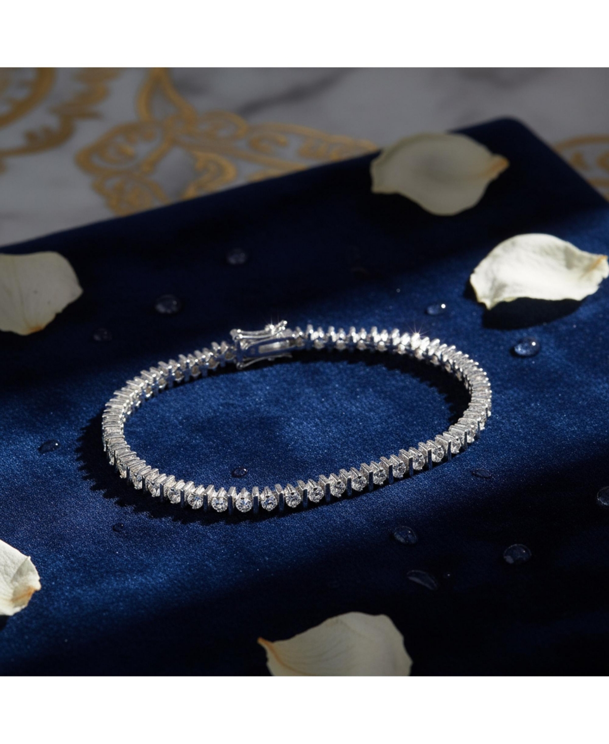 Bling Jewelry Classic 10CT Cz Solitaire Tennis Bracelet Cubic Zirconia .925 Sterling Silver 7 Inch