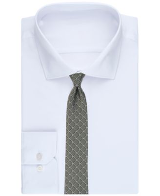 Men's Banks Geometric Pattern Slim Tie