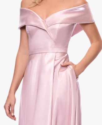 Petite Sweetheart Off-The-Shoulder Ball Gown