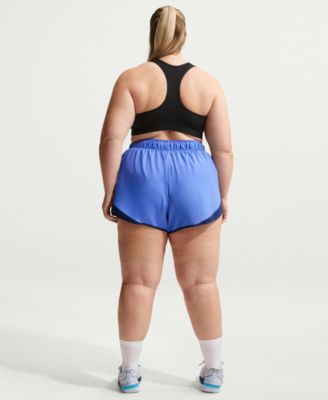 Plus Size Tempo Dri-FIT Mid-Rise Brief-Lined Running Shorts