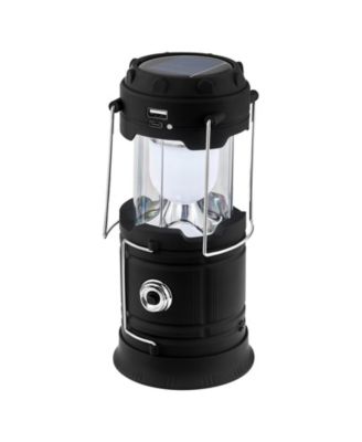 4-Pack Rechargeable LED Camping Lanterns, Solar and USB Charging, Collapsible, Power Bank Function