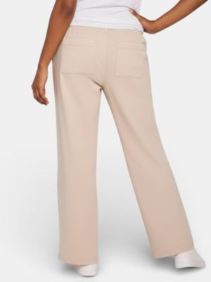 Women's Under the Belly Tie Waist Denim Wide Leg Pant