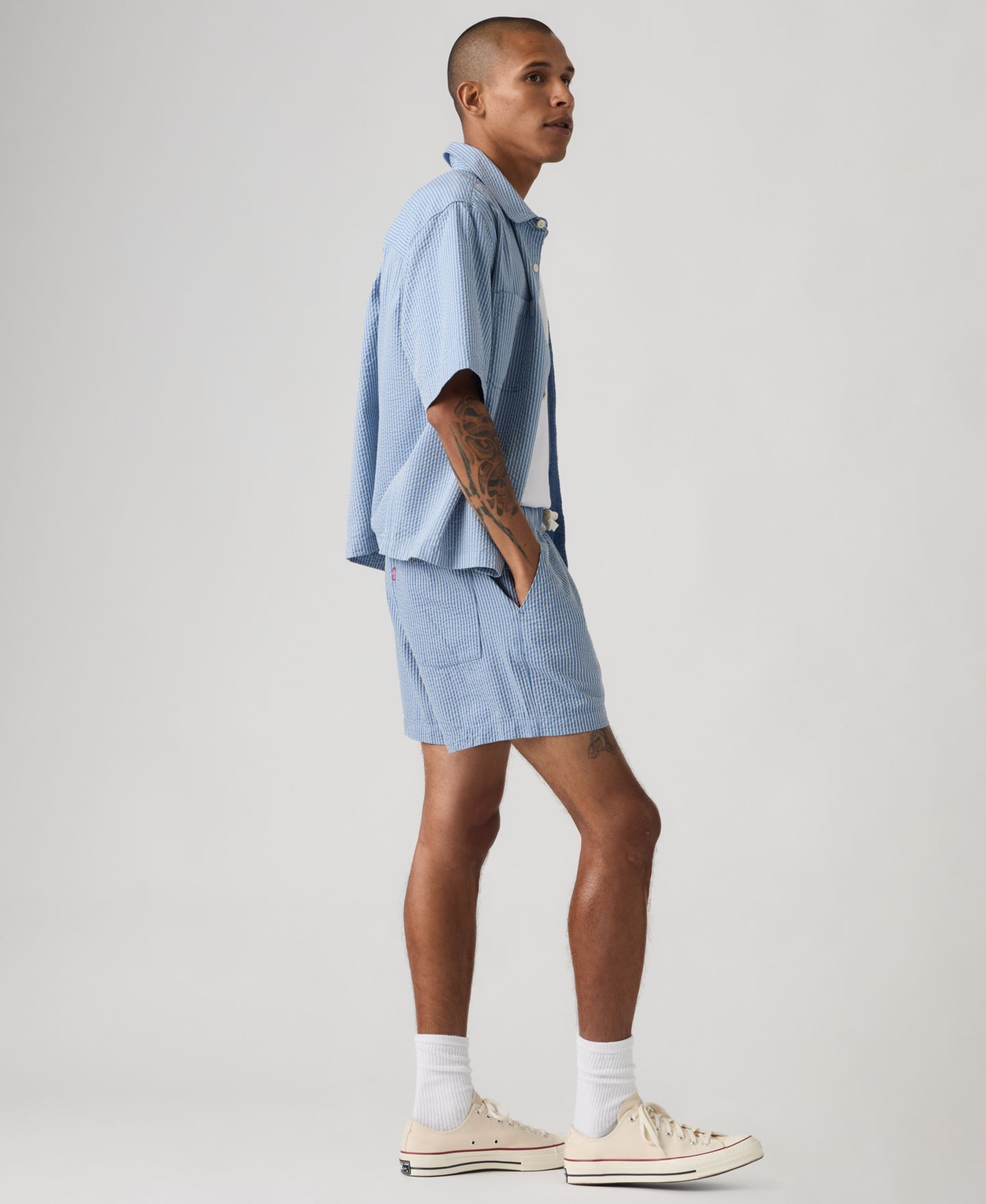 Мужские шорты Levi's XX Chino Easy Cotton Linen 6" Drawstring, цвет: Quiet Harbor — фото 3
