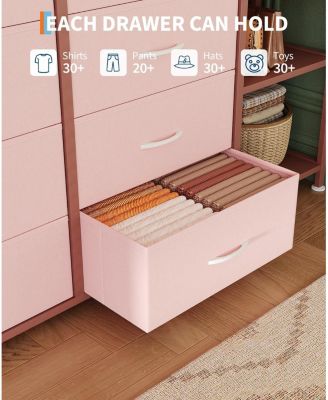 Large Clothes Storage Rack 16-Drawer & 2-Tier Shelves - Space Saving Freestanding Wardrobe for Small Bedroom/Apartment | No Assembly Needed