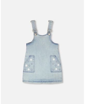 Girl Light Denim Overall Dress - Child
