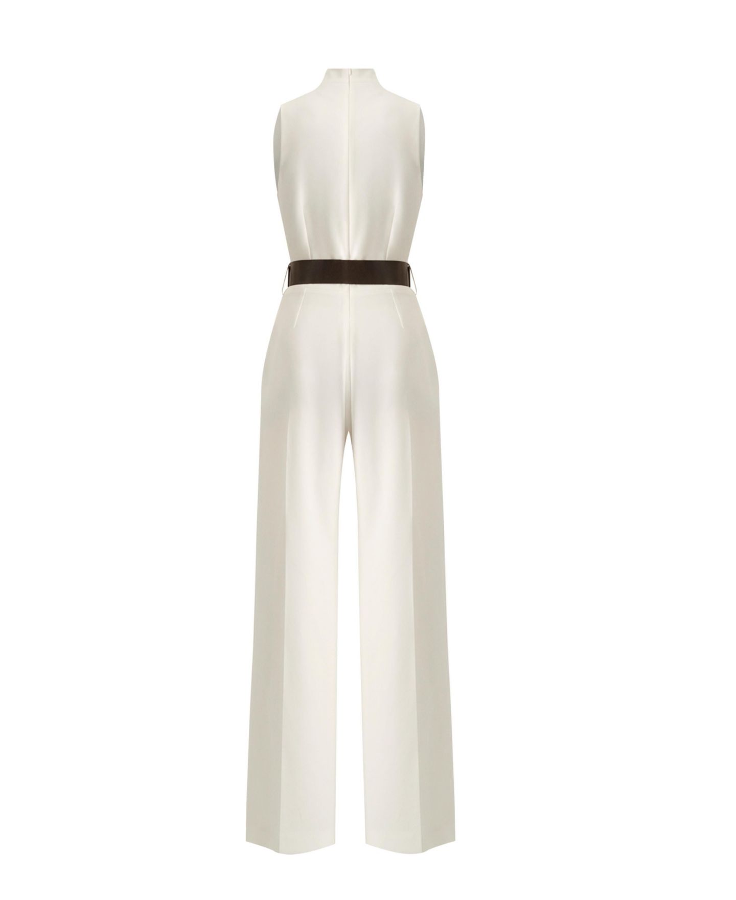 Женский комбинезон Ivonne Sleeveless Belted Jumpsuit, цвет: Слоновая кость — фото 6