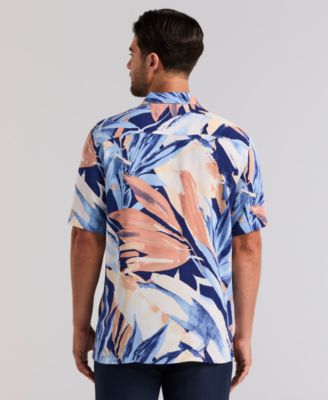 Men's Abstract Print Short-Sleeve Shirt