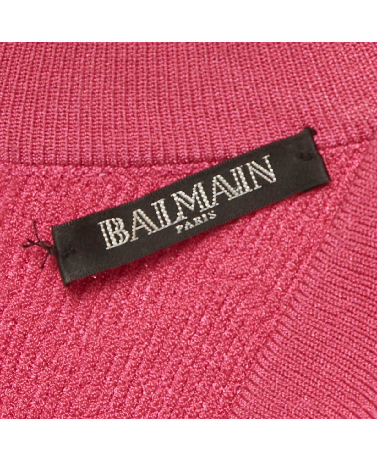 Draft - Pre-Owned Balmain Women's Jacquard Knit Button Detail Mini Dress