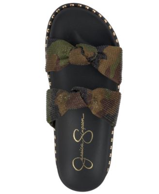 Women's Caralyna Rhinestone Knotted Footbed Sandals