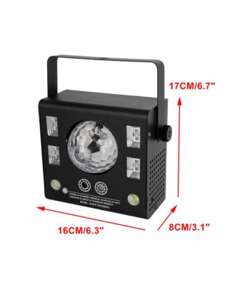 50W Party Light, 4-in-1 Magic Ball, Laser, Strobe & UV Effects with DMX Control