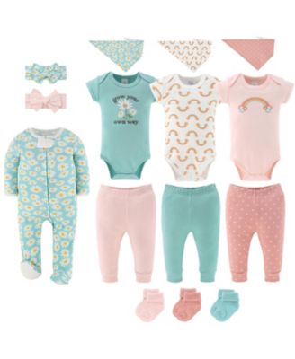 Baby Girls Carefree Floral 15-Piece Clothes Set