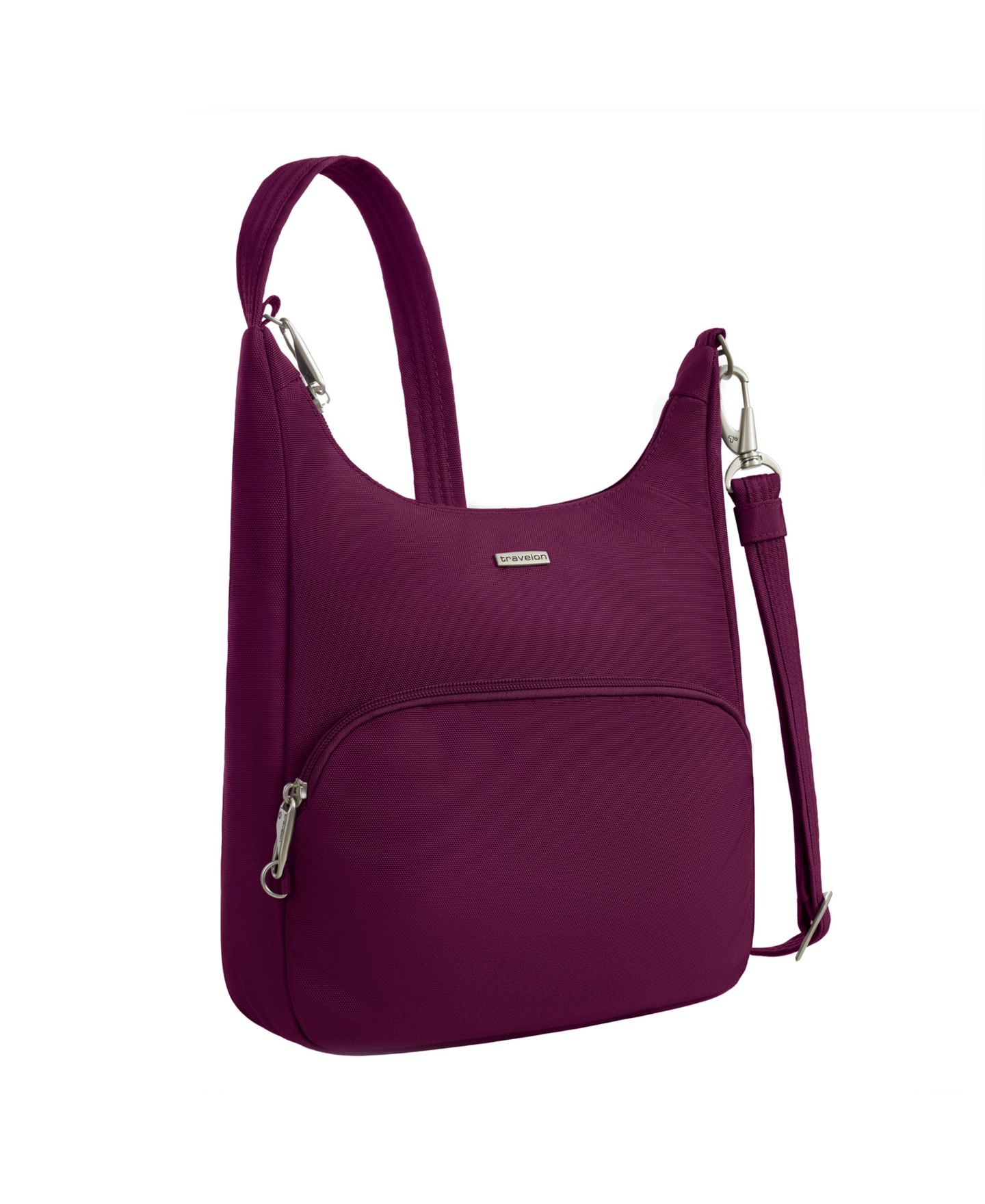 Сумка Travelon Anti-Theft Classic Essential Messenger, цвет: Бордовый — фото 9