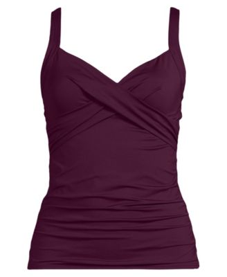 Women's DDD-Cup Sweetheart Wrap Underwire Tankini Top