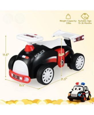 Toddler Ride On Car with Music and Storage Compartment