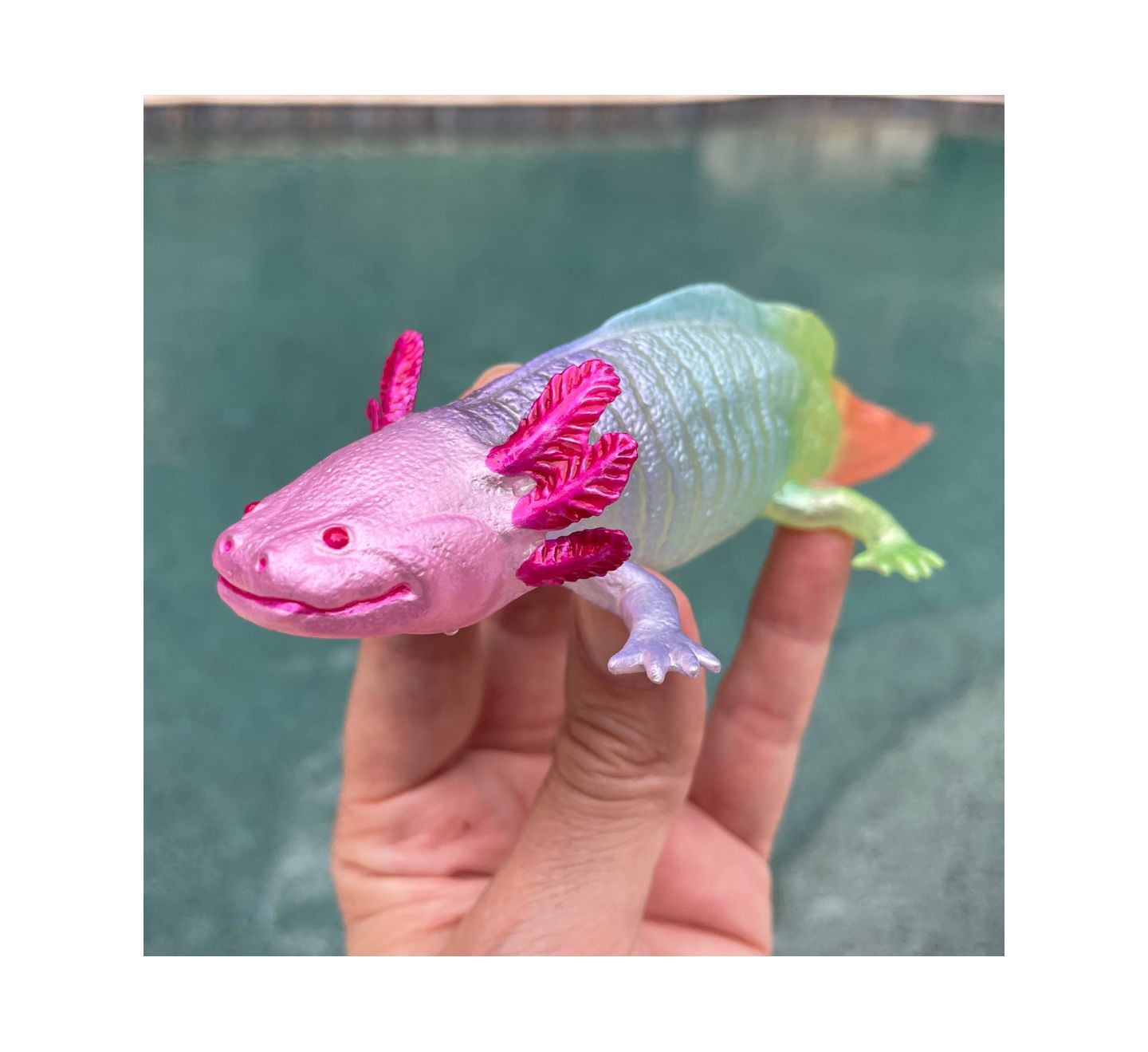 Детская фигурка Safari Ltd. Rainbow Axolotl 1-Piece, от 3 лет — фото 3