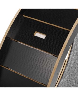 Large Cat Exercise Wheel: 43.3" Indoor Treadmill in Black - Silent Run for Active Cats