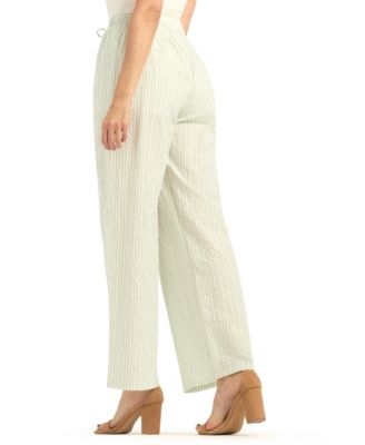 Women's Striped Pull-On Pants
