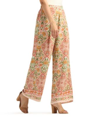 Women's Printed Wide-Leg Pants