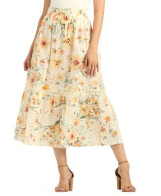 Women's A-Line Midi Skirt