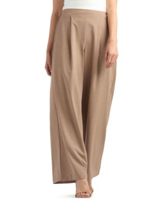 Women's Suiting Wide-Leg Pull-On Pants
