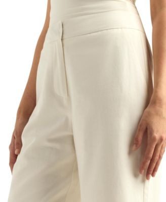 Women's Wide-Leg Cropped Pants