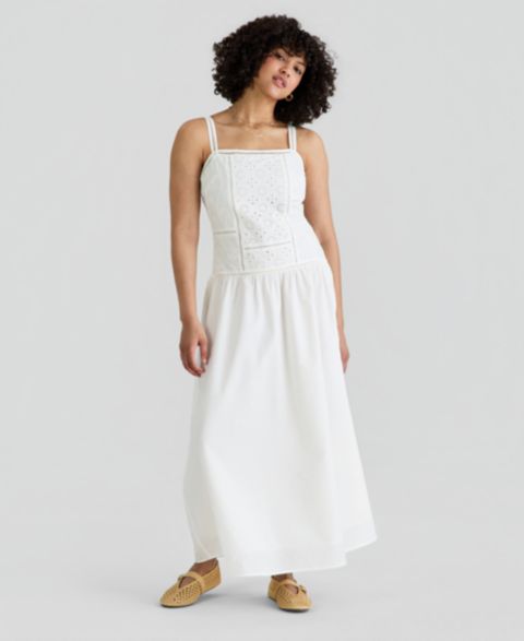 Женское платье And Now This Embroidered Maxi, цвет: Calla Lilly