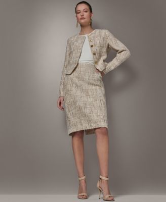 Women's Cropped Button-Front Jacket