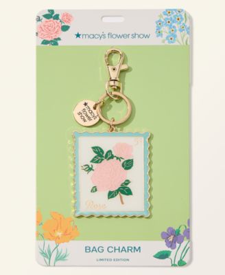 Flower Show Rose Enamel Bag Charm