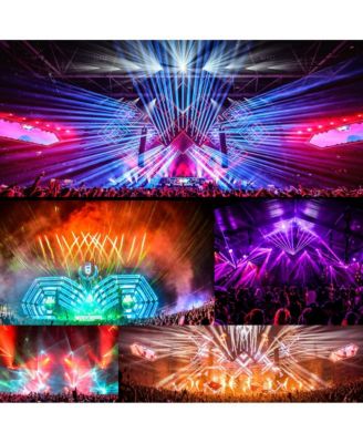 70W RGBW Mini Moving Head Stage Light with Built-in Shows, Sound and DMX Control