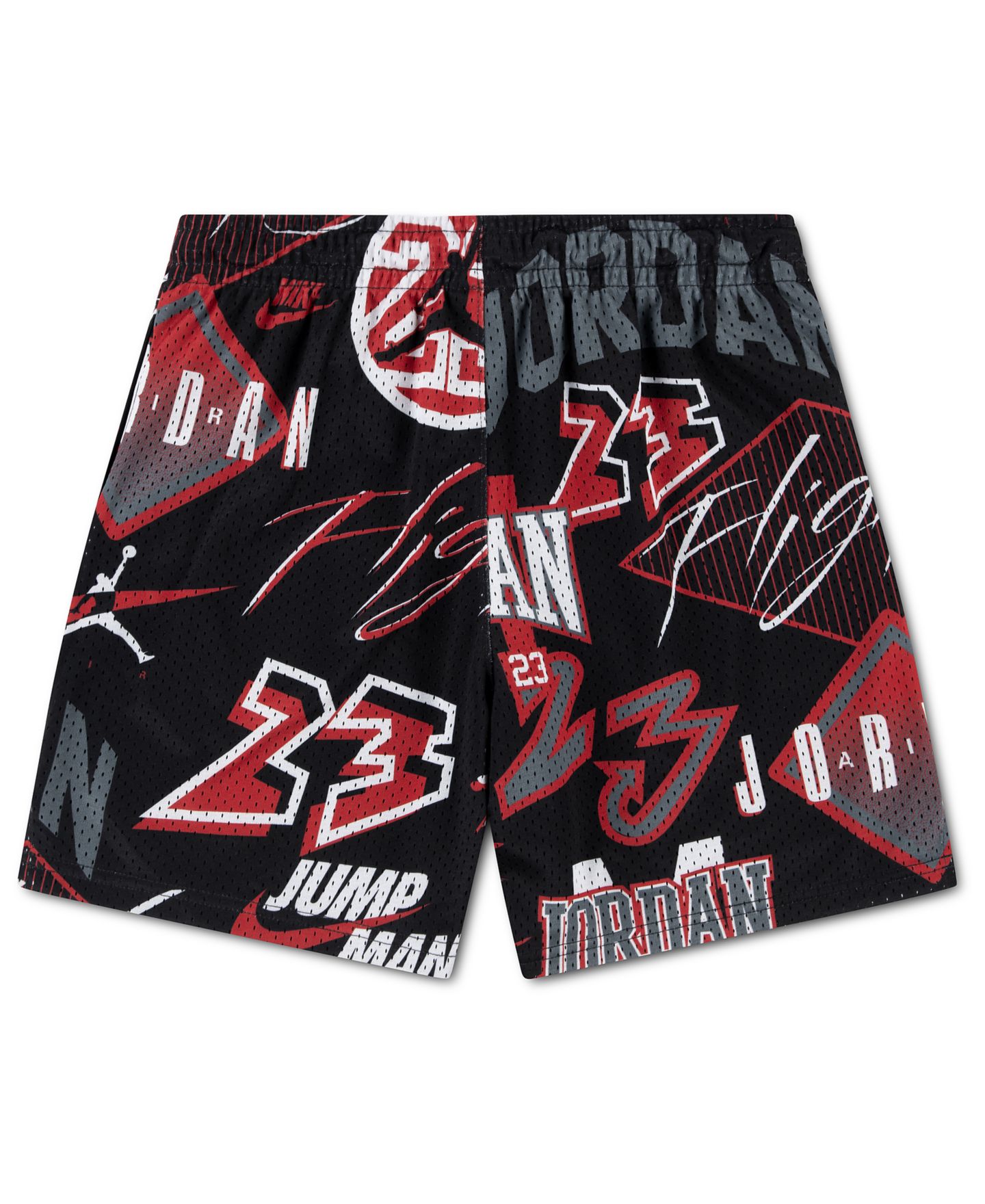 Шорты Jordan Dynasty Printed Elastic Waist Shorts для мальчиков, цвет: Чёрный / Красный — фото 6