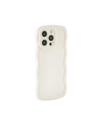Green Plain Wavy iPhone 14 Pro Case