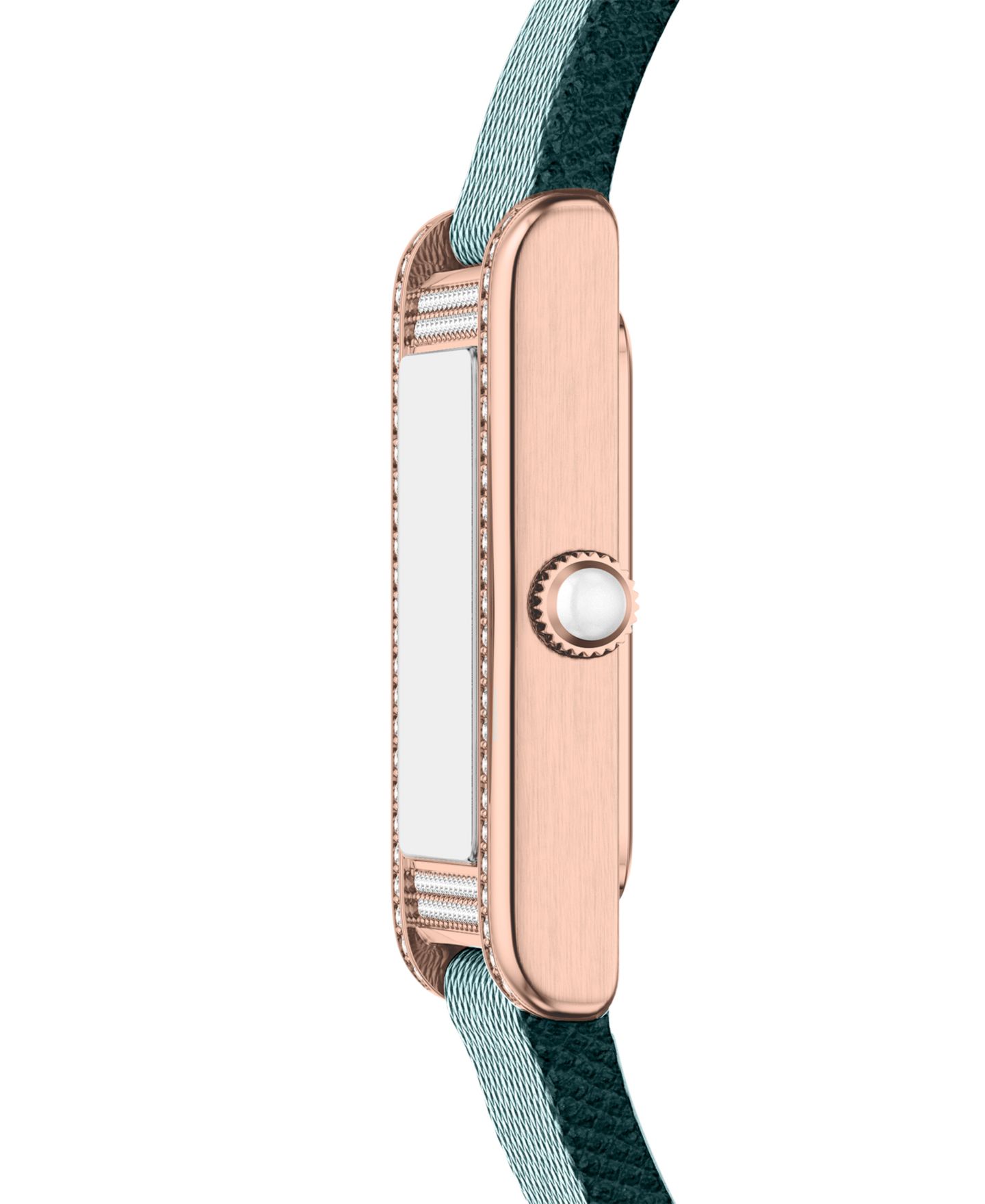Женские часы Emporio Armani Quartz Two-Hand Green Leather Watch, 32mm — фото 2