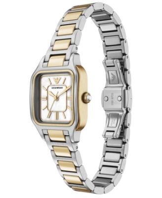 Women's Quartz Three-Hand Two-Tone Stainless Steel Watch, 35mm
