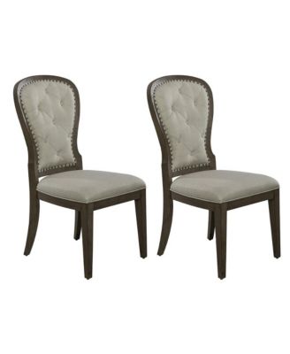 Liberty Furniture Set of 2 Uph Tufted Back Side Chair