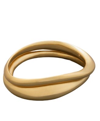 2-Pc. Gold-Tone Molten Bangle Bracelets Set