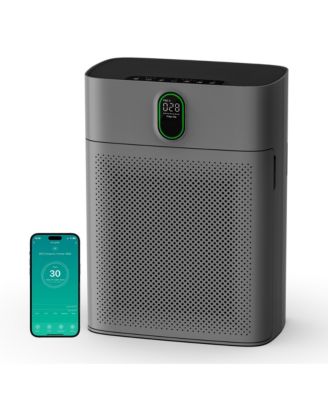 1076 ft² Smart Air Purifier: Wi-Fi/Alexa control, PM2.5 display, HEPA filter. Removes dust, pollen, smoke. Ultra-quiet 24dB