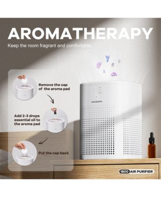 HEPA Air Purifier with Essential Oil Diffuser for Home Bedroom, Up to 108 Sqft