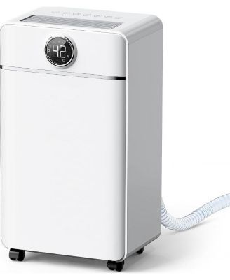 Dehumidifier for Bedroom, Dehumidifier for Basement up to 1800 sqft, 3 Operation Modes, 24H Timer, White
