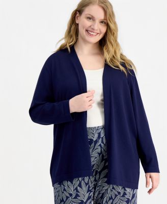 Plus Size Chatham Open-Front Cardigan