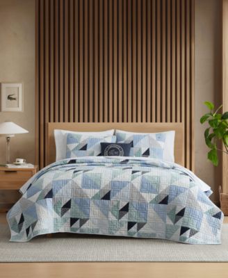 Signature Cotton 3-Piece Quilt Set, Full/Queen