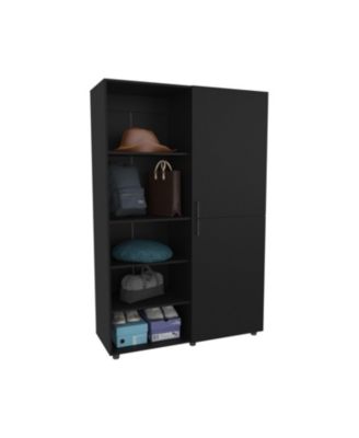 Ollie 2-Door Wardrobe with Open Storage